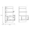 Obrazek Szafka nocna Whiteheaven LNBK211STB-M604 2 sztuki 