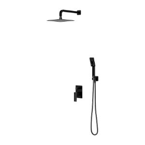 Obrazek Parma system prysznicowy podtynkowy czarny 