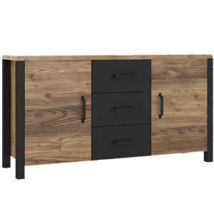 Obrazek Komoda OLIN 26 świerk appenzeller/czarny