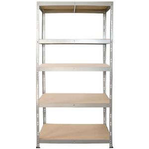Obrazek Regał metalowy magazynowy nitowany Stabil II ocynkowany 180x90x45cm – 250kg/5 półek 