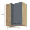 Obrazek Szafka kuchenna Infinity 45G P GREY