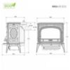 Obrazek Piec kominkowy Premium NIKA 11.3kW Eco
