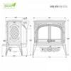 Obrazek Piec kominkowy Premium HELIOS 13.9kW Eco