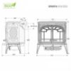Obrazek Piec kominkowy Premium SPARTA 13.9kW Eco