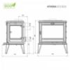 Obrazek Piec kominkowy Premium ATHENA 12.3kW Eco