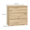 Obrazek Komoda CHELSEA chlk23-d78 dąb artisan
