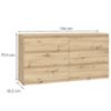 Obrazek Komoda CHELSEA chlk26-d78 dąb artisan
