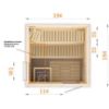 Obrazek Sauna PERHE 2020 V + witryna