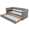 Obrazek Sofa Melo szara – z dwoma łóżkami