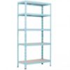 Obrazek Regał metalowy magazynowy RNDU30-5 niebieski 180x90x30cm -5 półek/175kg 