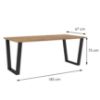 Obrazek Stół Cezar 185x67 – Lancelot