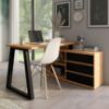 Obrazek Zestaw Iga II Biurko+Komoda Dąb Craft / Czarny Mat