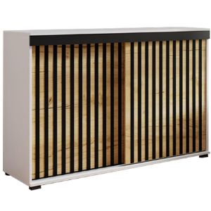 Obrazek Komoda Malani duplo 140 biały+craft+czarny