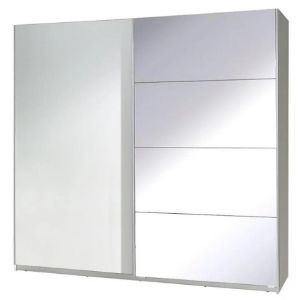 Obrazek Szafa Twister 3 biały/lustro 225 cm