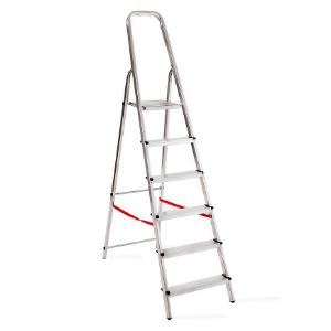 Obrazek Drabina aluminowa jednostronna 6 stopniowa 150 kg 