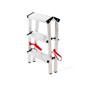Obrazek Drabina aluminowa dwustronna 3 stopniowa 125 kg 