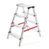 Obrazek Drabina aluminowa dwustronna 4 stopniowa 125 kg 