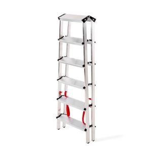 Obrazek Drabina aluminowa dwustronna 6 stopniowa 125 kg 