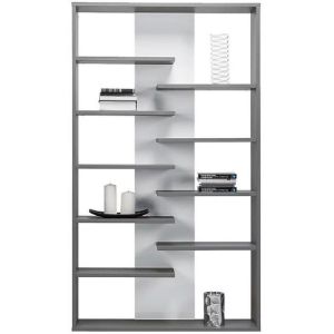 Obrazek Regał Zonda Z14 wysoki popiel/biały 120/210