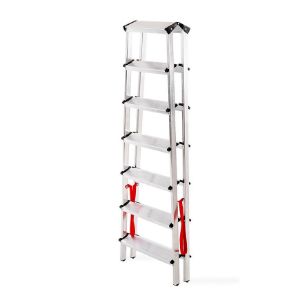Obrazek Drabina aluminowa dwustronna 7 stopniowa 150 kg 