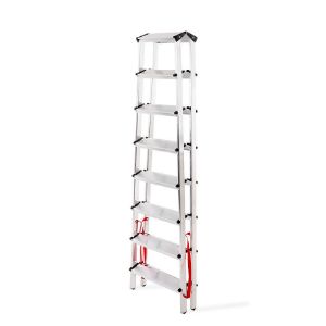 Obrazek Drabina aluminowa dwustronna 8 stopniowa 150 kg 