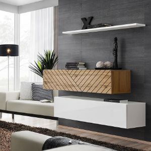 Obrazek Komoda Switch II Line Wotan/Biały Wtwl Sw SB2 - L