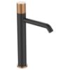 Obrazek Bateria umywalkowa wysoka moonlight czarna/gold rose 