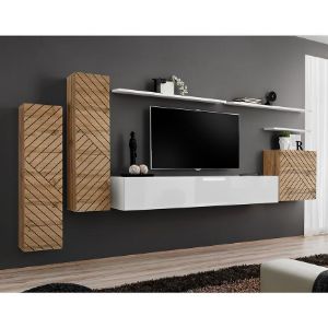 Obrazek Meblościanka Switch I Line Wotan/Biały