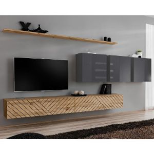 Obrazek Meblościanka Switch VII Line Wotan/Grafit