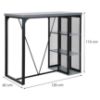 Obrazek Stół barowy Artemis B10033 beton/czarny