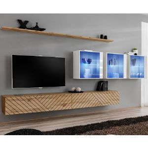 Obrazek Meblościanka Switch XVII Line Wotan/Biały