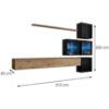 Obrazek Meblościanka Switch XIX Line Wotan/Czarny