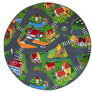 Obrazek Dywan Kids Metropolis 1,33/1,33 okrągły szary