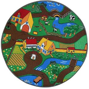 Obrazek Dywan Kids Duoplay 1,0/1,0 okrągły szary