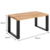 Obrazek Ława Mona 1050/600/500 dąb craft/czarny