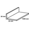 Obrazek Kątownik PVC biały satyna 30x20x1000 