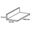 Obrazek Kątownik PVC szary satyna 20x10x1000 