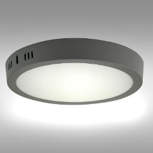 Obrazek Panel LED RING 18W 4200K Okrągły Jasno szary