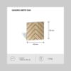 Obrazek Panel frezowany Quadro Abeto dąb 40x40 cm MDF 