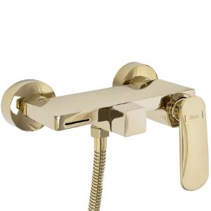 Obrazek Bateria wannowa z zestawem wannowym Rea Berg złota