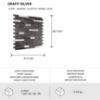 Obrazek Panel dekoracyjny samoprzylepny Mood Grafit Silver 