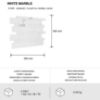 Obrazek Panel dekoracyjny samoprzylepny Mood White Marble 