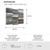 Obrazek Panel dekoracyjny samoprzylepny Mood Wood Silver 