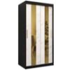 Obrazek Szafa Platinum Pole 100 czarny marmur/biały 