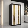 Obrazek Szafa Platinum Pole 100 czarny marmur/biały 