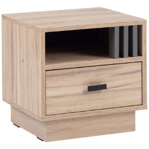 Obrazek Szafka nocna Allmo AL20 dąb estana jasny/antracyt