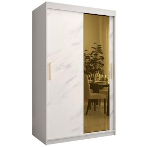 Obrazek Szafa Platinum T2 120 biały marmur/biały 