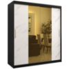 Obrazek Szafa Platinum T1 180 czarny marmur/biały 