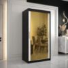 Obrazek Szafa Platinum T3 100 czarny marmur/biały 