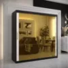 Obrazek Szafa Platinum T3 200 czarny marmur/biały 
